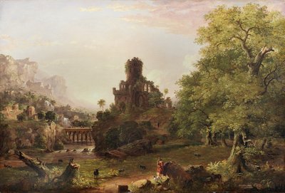 Paesaggio con rovine, 1854 da Jasper Francis Cropsey